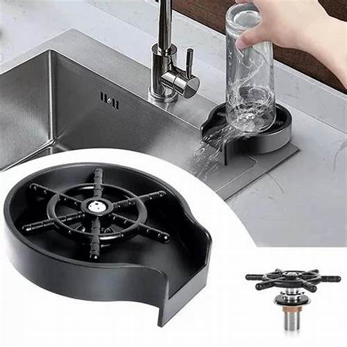 Glass /Cup washer Sink glass washer made of pure plastic black colour